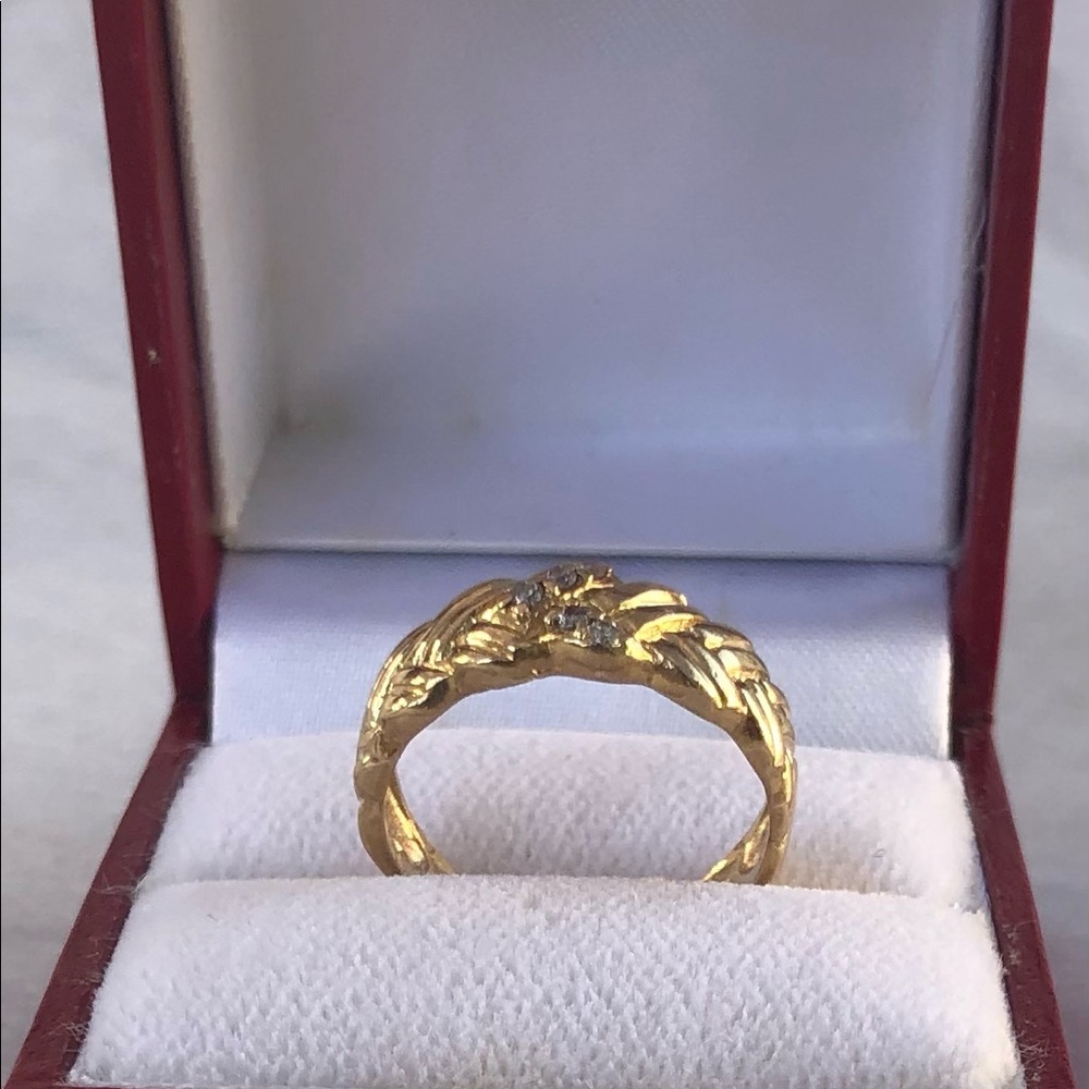 14k Yellow Gold Diamond Ring
